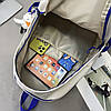 Однотонний рюкзак на два відділення, фото 9