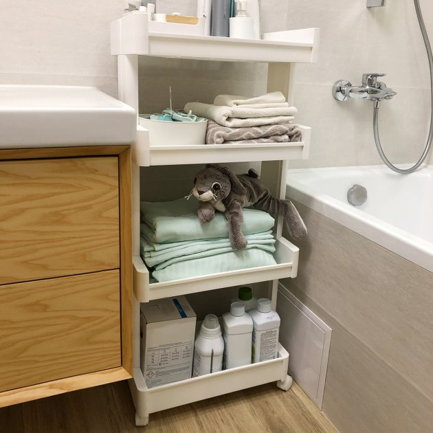 Етажерка 4-рівнева з колесами FH-04