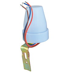 Датчик освітлення ДР-302 білий, АСКО-УКРЕМ, фотореле для вуличного освітлення, IP44