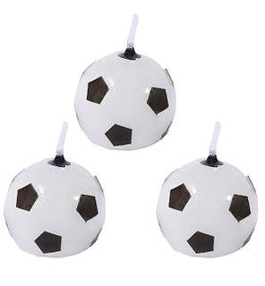 Свічки в торт "Футбольні м'ячі" набір - 6 шт., фото 2