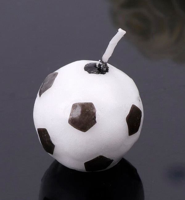 Свічки в торт "Футбольні м'ячі" набір - 6 шт.