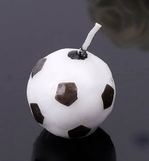 Свічки в торт "Футбольні м'ячі" набір - 6 шт., фото 1