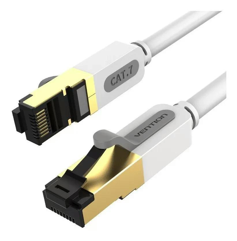 Інтернет-кабель Vention Cat7 гігабітний LAN-кабель RJ45 патч-корд 10 Гбіт/с 1 м Сірий ICDHF