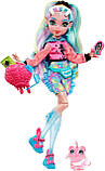Лялька Монстер Хай Лагуна Блю Monster High Lagoona Blue Doll з аксесуарами та піранією HHK55 Mattel Оригінал, фото 3