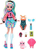 Лялька Монстер Хай Лагуна Блю Monster High Lagoona Blue Doll з аксесуарами та піранією HHK55 Mattel Оригінал, фото 2