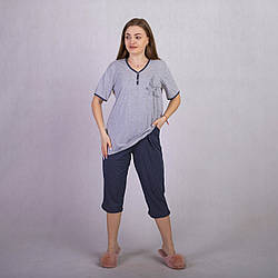 Жіноча піжама домашній комплект для вагітних і бриджі "Ластувка"