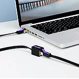 Подовжувач витої пари Vention Cat7 RJ45 Чиста Мідь 30AWG Cat 7 Мережний Патч-Корд 1,5 м Чорний ICBBG, фото 7