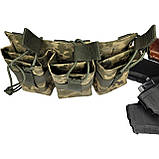 Підсумок Потрійний з перегородкою на 6 магазинів АК. Відкритий, фото 4