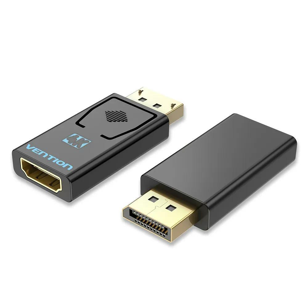 Відео перехідник Vention DisplayPort 20M > HDMI F 4K Чорний HBMB0