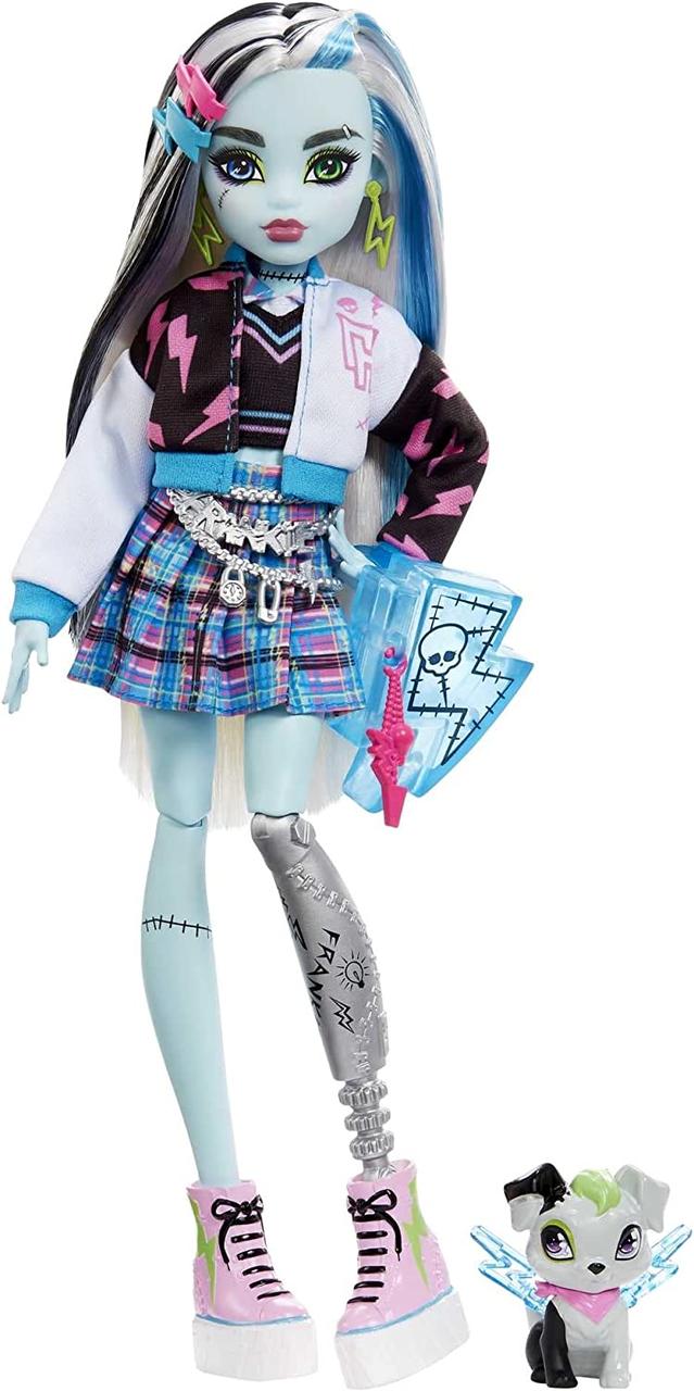 Лялька Монстер Хай Френкі Штейн Monster High Frankie Stein Doll G3 з аксесуарами та вихованцем HHK53 Mattel Оригінал