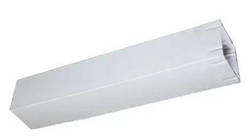Труба металева 90х90мм 0.5м (біла) для витяжок та вентиляції