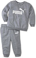 68 Medium Gray Heather PUMA Unisex Baby Minicats Ess Crew Jogger Fl Jogginganzug