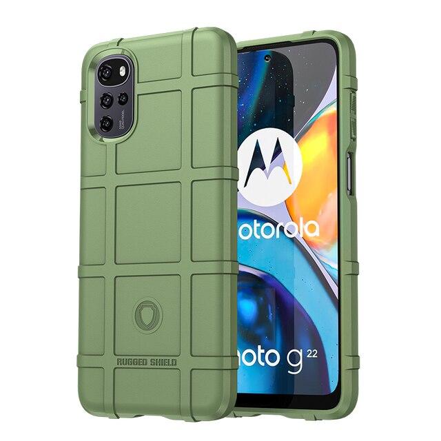 Протиударний чохол Shield для Motorola G22 зелений гумовий бампер