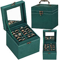 Скринька для прикрас (футляр для біжутерії) Springos 12 x 12 x 12 см HA1048