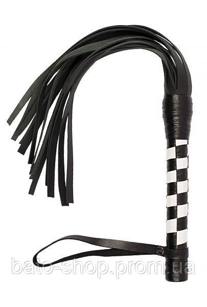 Флогер VIP Leather Flogger, B&W