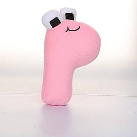 Алфавіт Лор іграшка м'яка антистрес Roblox буква P 20 см рожевий