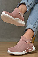 Кросівки жіночі рожевого кольору текстиль р.39 155583M