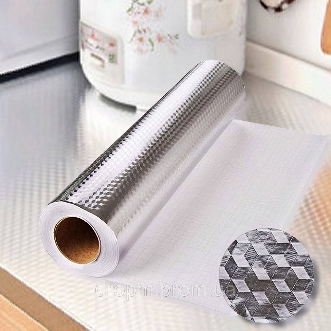 Купить Самоклеющаяся фольга для кухни влагостойкая 5 м самоклеящаяся ...