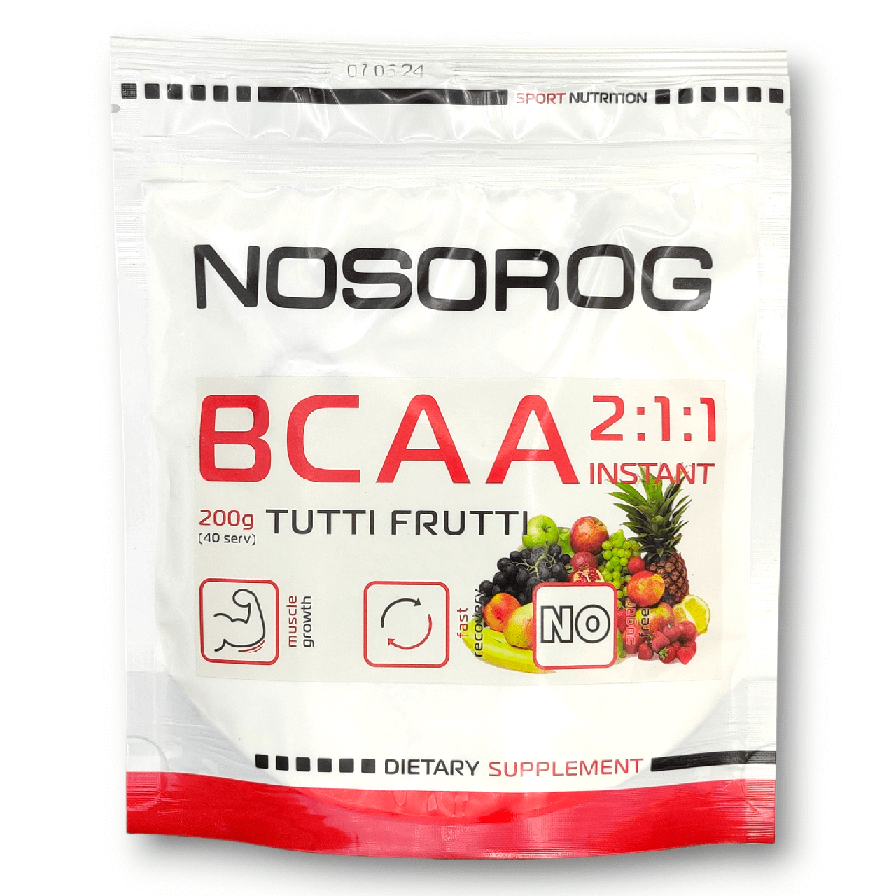 Nosorig BCAA 2:1:1 туті фрути, 200 гр