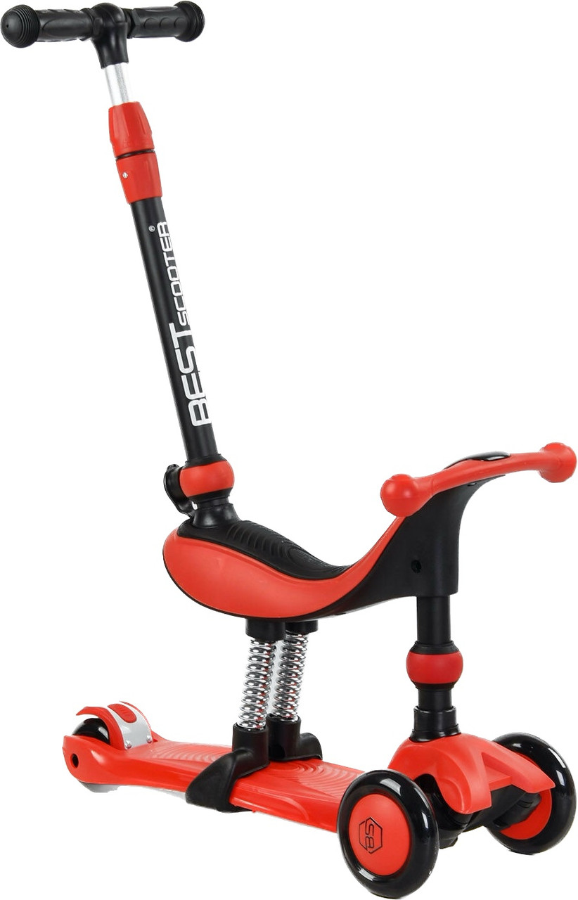 Самокат — велобіг 3в1 Best Scooter з батьківською ручкою арт. BS-71899, фото 1