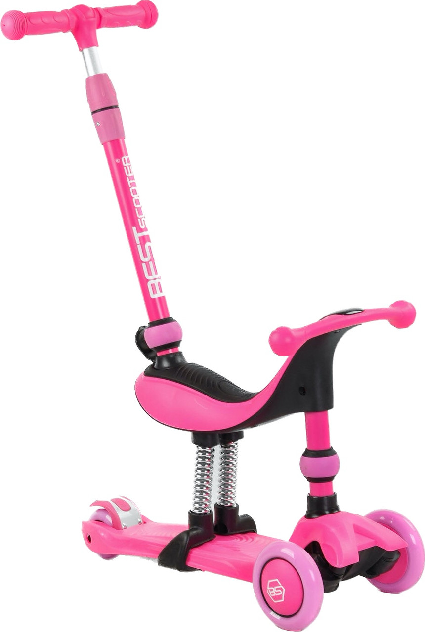 Самокат — велобіг 3в1 Best Scooter з батьківською ручкою арт. BS-23180