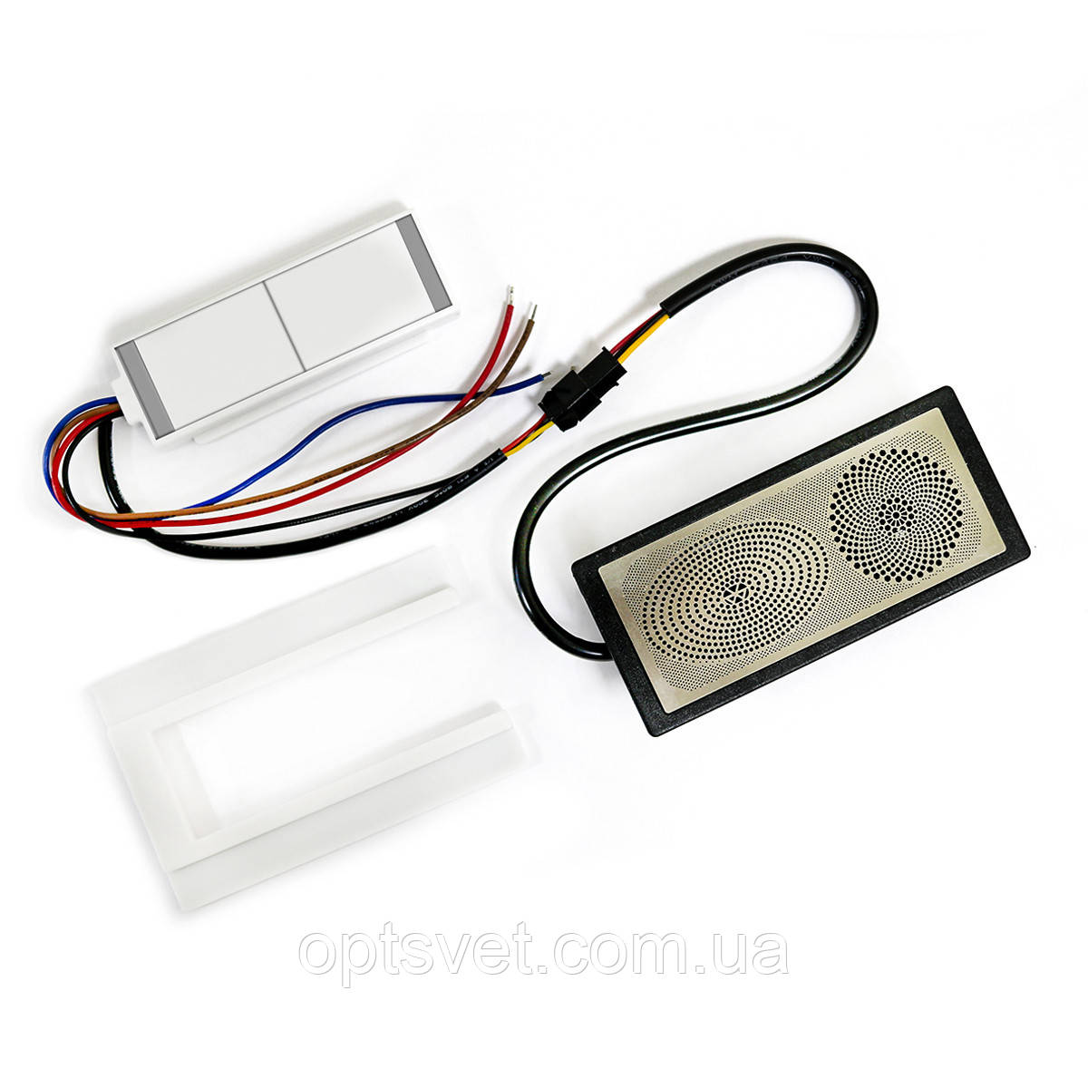 Сенсорний вимикач для дзеркал LB-05-ВТ,1*ДИНАМІК, 2 клавіші, 1*65 W, bluetooth, dimmer, DC12-24V, фото 1