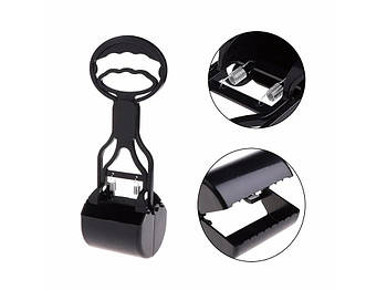 Совок для прибирання за собакою. Совок для збирання екскрементів Чорний