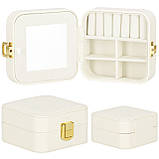 Скринька для прикрас (футляр для біжутерії) Springos 10 x 10 x 5 см HA1085, фото 6