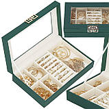 Скринька для прикрас (футляр для біжутерії) Springos 23.5 x 14 x 5.5 см HA1042, фото 7