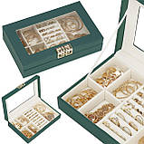 Скринька для прикрас (футляр для біжутерії) Springos 23.5 x 14 x 5.5 см HA1042, фото 4