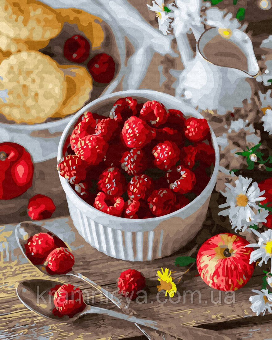 Картина за номерами Малиновий перекус, 40х50 Rainbow Art (GX30913), фото 1