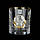 Сет кришталевих склянок "Лідер" (6 шт) накладки звірі золото Гранд Презент GPBCR6GLD, фото 3