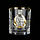 Сет кришталевих склянок "Лідер" (6 шт) накладки звірі золото Гранд Презент GPBCR6GLD, фото 6