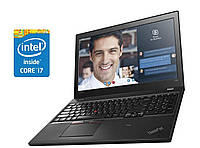 Ноутбук Lenovo ThinkPad T560/15.6" /Core i7-6600U 2ядра 2.6GHz/8GB DDR3/256GB SSD/HD Graphics 520/Webcam/Win10