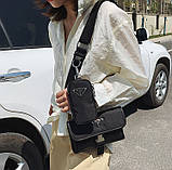 Маленька жіноча сумка через плече і на пояс на ремені, фото 8