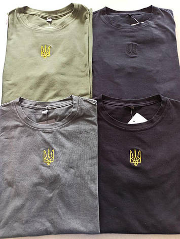 Футболка чоловіча з гербом, 210, S M L XL XXL XXXLр., фото 1