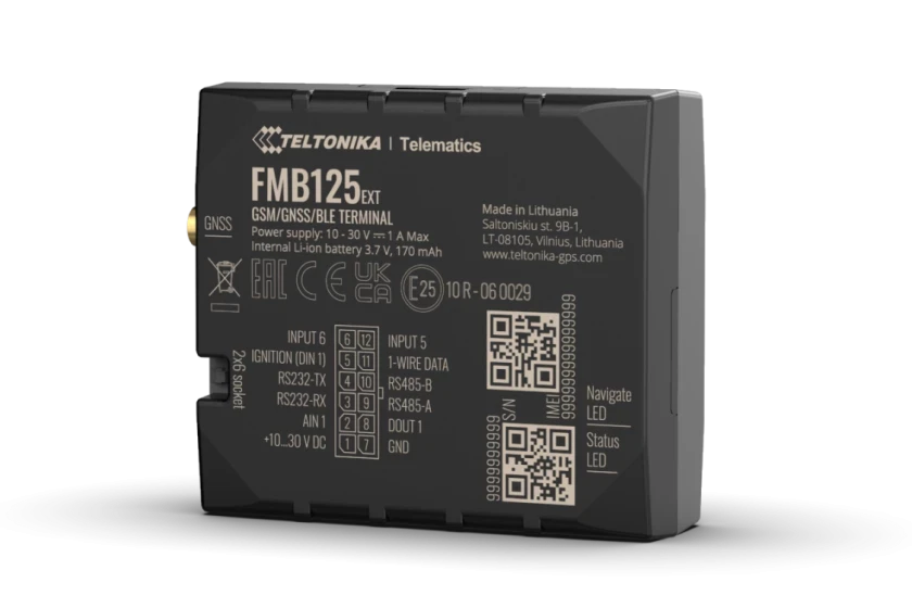 GPS - Трекер Teltonika FMB125 (з внутрішніми антенами)