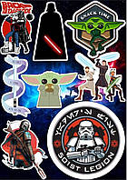Наклейки Стикеры А5 самоклеющаяся бумага фильм "Star Wars / Звездные войны" стикеры