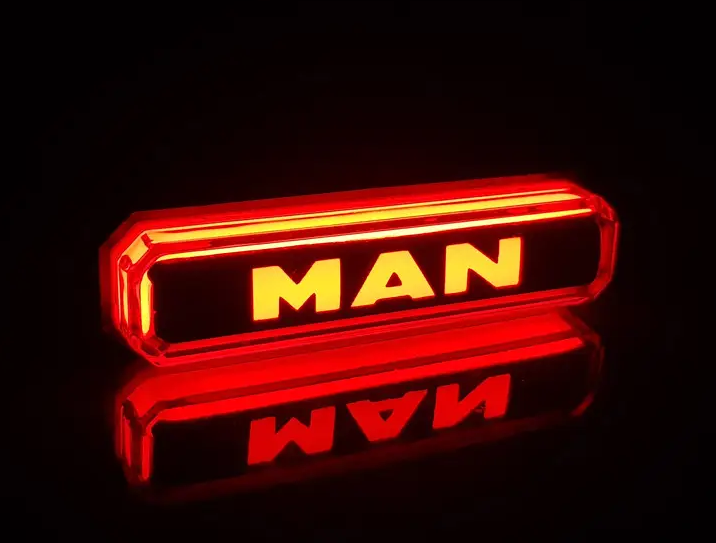 Ліхтар декоративний MAN червоний неон 12-24 В (85х15х18) Туреччина