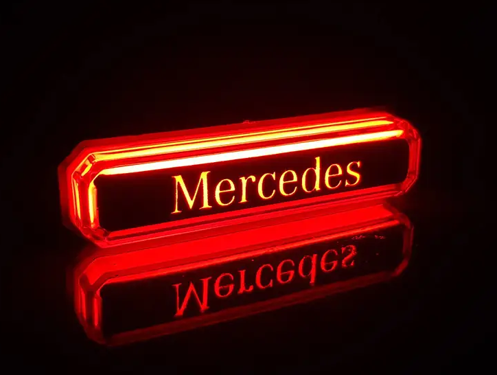 Ліхтар декоративний MERCEDES червоний неон 12-24 В (85х15х18) Туреччина