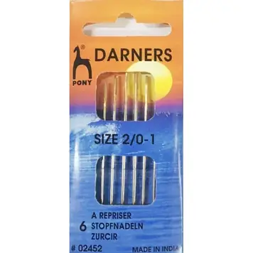 Голки штопальные 6 шт. №2/0-1. Pony