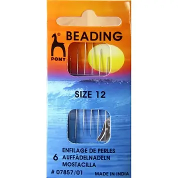 Голки бісерні з нитковдягачем №12. Pony
