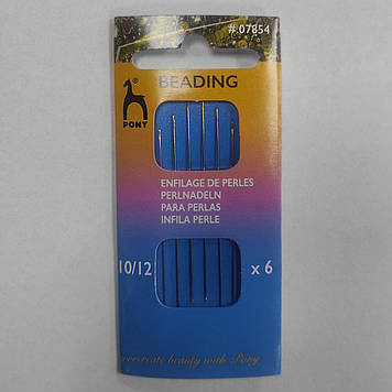 Голки бісерні №10/12. Pony