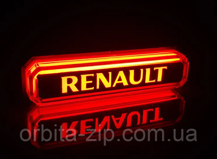 Ліхтар декоративний RENAULT червоний неон 12-24 В (85х15х18) Туреччина