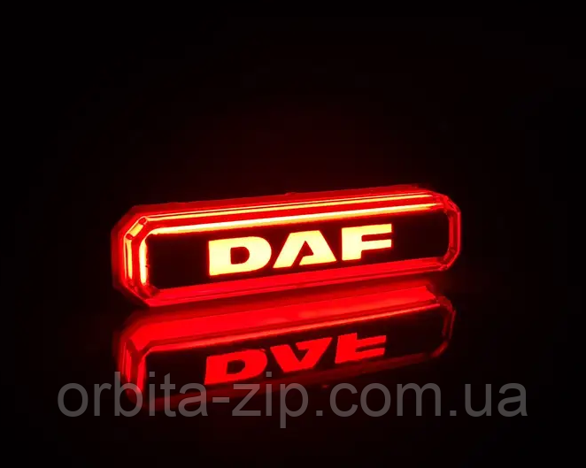 Ліхтар декоративний DAF червоний неон 12-24 В (85х15х18) Туреччина