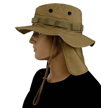 Панама із захистом для шиї Mil-Tec Rip Stop койот (12326105).PeremogaUA