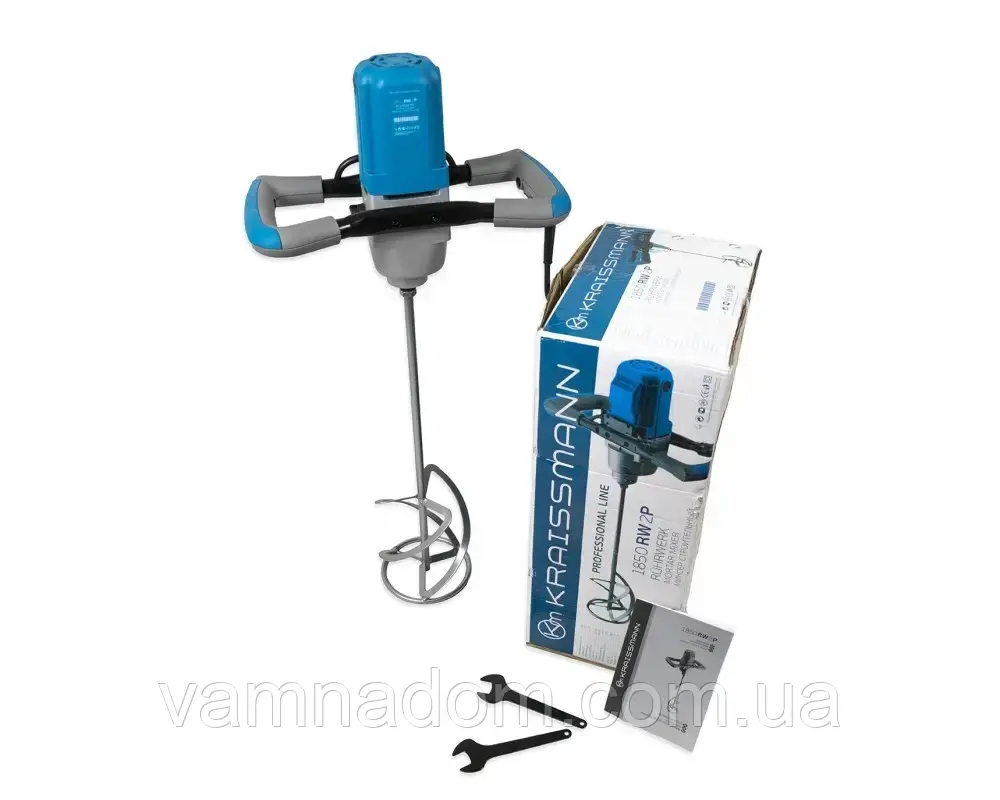 Міксер будівельний KRAISSMANN 1850 RW 2P (2-швидкісний), фото 1