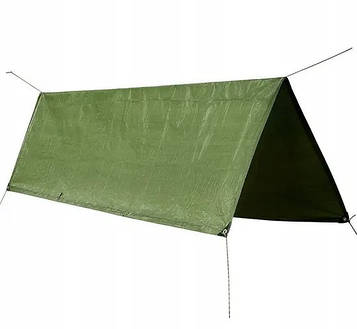 Брезент універсальний тактичний Mil-tec 2 X 3 м олива до 3000 мм 14240001 PeremogaUA