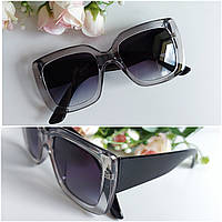 Солнцезащитные очки в полупрозрачной оправе - качественная, стильная модель.CO063