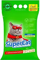 Наповнювач SuperCat із ароматизатором 3кг (зелений)